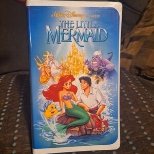 Vintage Disney Black Diamond 1989 VHS The Little Mermaid Banned Artwork Cover